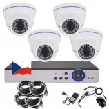 4CH 5MPx STARVIS AHD kamerový set CCTV EONBOOM VR4DW - DVR s LAN a 4x venkovní vari dome bílá kamera 4CH 5MPx STARVIS AHD kamerový set CCTV EONBOOM VR4DW - DVR s LAN a 4x venkovní vari dome bílá kamera