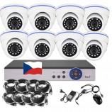 8CH 5MPx AHD kamerový set CCTV EONBOOM 8D - DVR s LAN a 8x venkovní dome kamera 8CH 5MPx AHD kamerový set CCTV EONBOOM 8D - DVR s LAN a 8x venkovní dome kamera