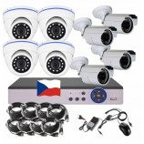 8CH 5MPx AHD kamerový set CCTV EONBOOM 4+4 - DVR s LAN a 4+4 venkovní bullet/dome kamery 8CH 5MPx AHD kamerový set CCTV EONBOOM 4+4 - DVR s LAN a 4+4 venkovní bullet/dome kamery