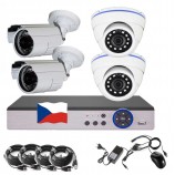4CH 5MPx AHD kamerový set EONBOOM 2+2BD CCTV - DVR s LAN a 4x venkovní bullet/dome kamera 4CH 5MPx AHD kamerový set EONBOOM 2+2BD CCTV - DVR s LAN a 4x venkovní bullet/dome kamera
