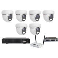 8MPx COLORVU kamerový IP POE set - 6x NC962, POE switch 8 + 1, NVR3016 | ZONEWAY 6-NC962+3016 8MPx COLORVU kamerový IP POE set - 6x NC962, POE switch 8 + 1, NVR3016 | ZONEWAY 6-NC962+3016